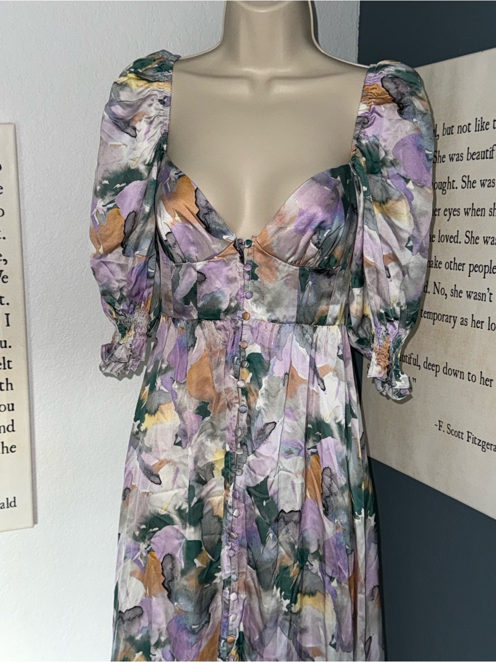 For Love & Lemons Megan Maxi Dress NWT - Picture 5 of 16